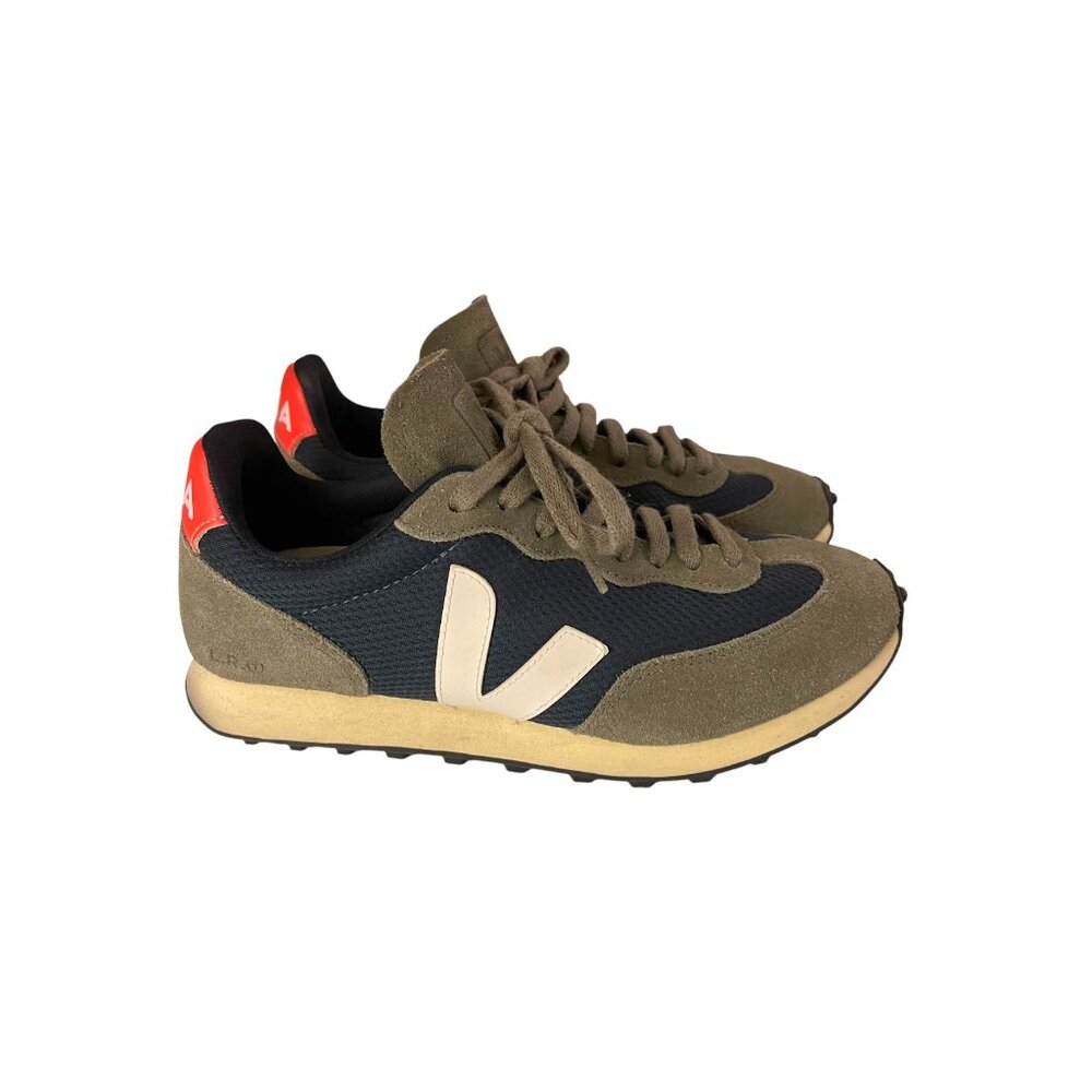 Veja Khaki and Navy Sneakers